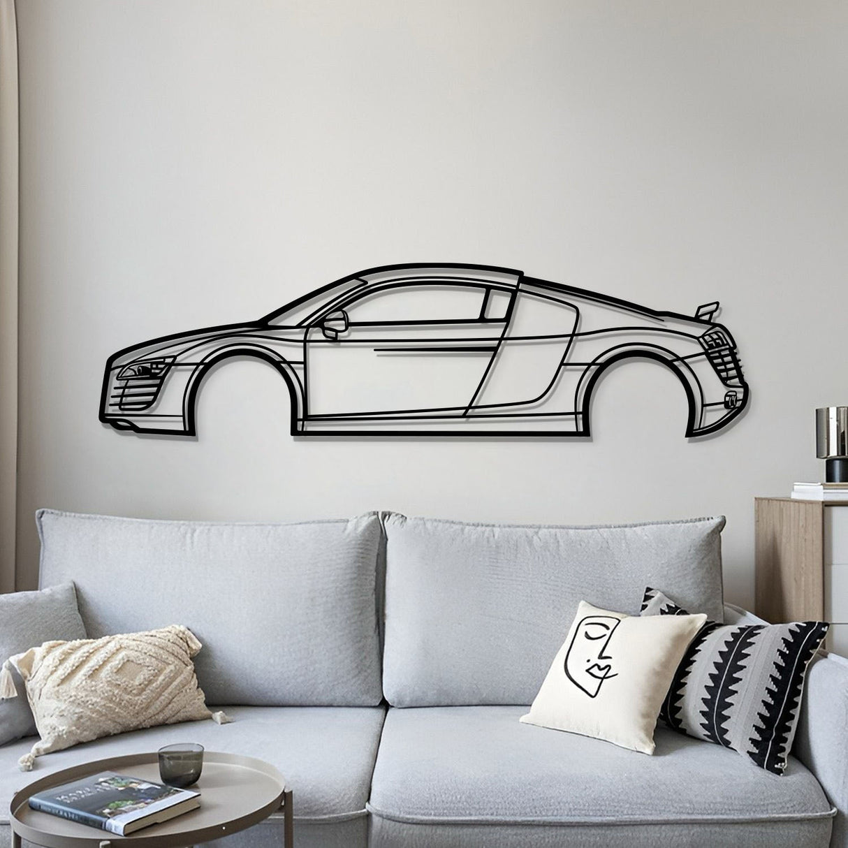 2007 R8 Metal Car Wall Art - MT0347