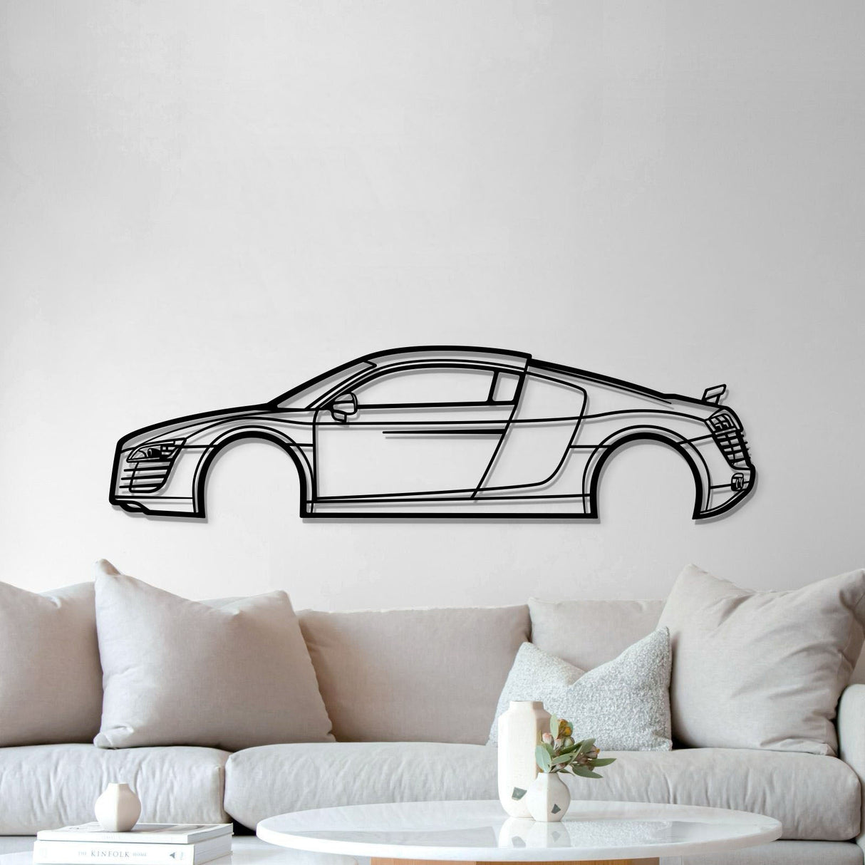 2007 R8 Metal Car Wall Art - MT0347