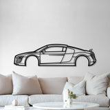 2007 R8 Metal Car Wall Art - MT0347