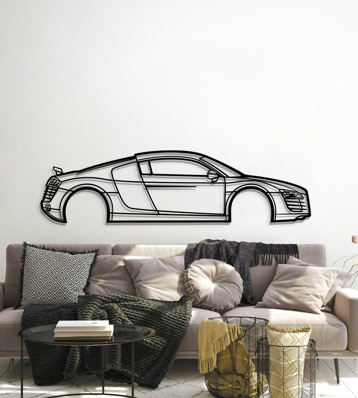 2007 R8 Metal Car Wall Art - MT0347