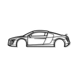 2007 R8 Metal Car Wall Art - MT0347