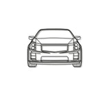 2007 CTS-V  Front View Metal Car Wall Art - MT0344