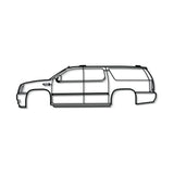 2007 Escalade ESV 3rd Gen Metal Car Wall Art - MT0345