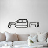 2007 Silverado 1500 2nd Gen Metal Car Wall Art - MT0350