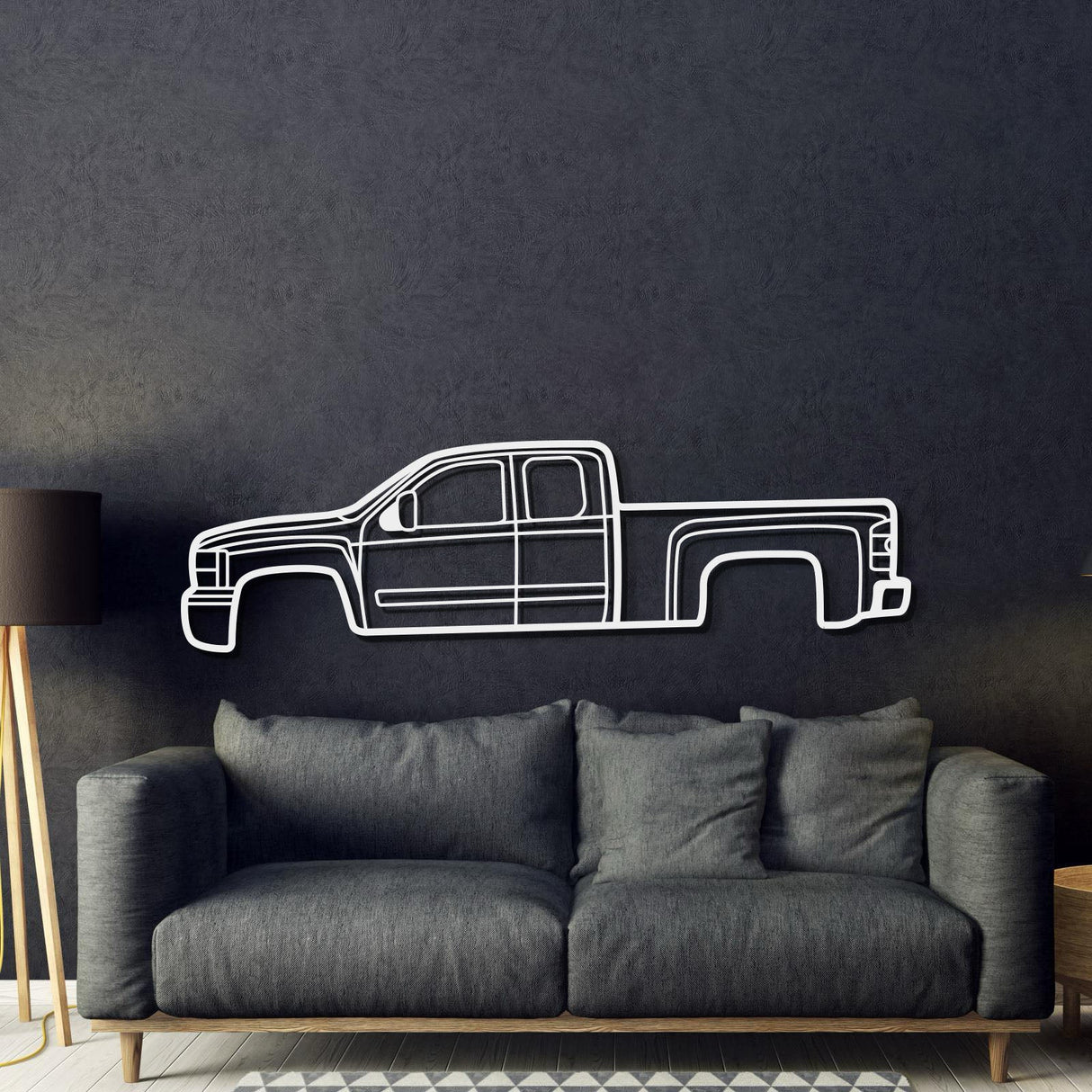 2007 Silverado 2500HD Metal Car Wall Art - MT0351