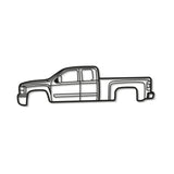 2007 Silverado 2500HD Metal Car Wall Art - MT0351