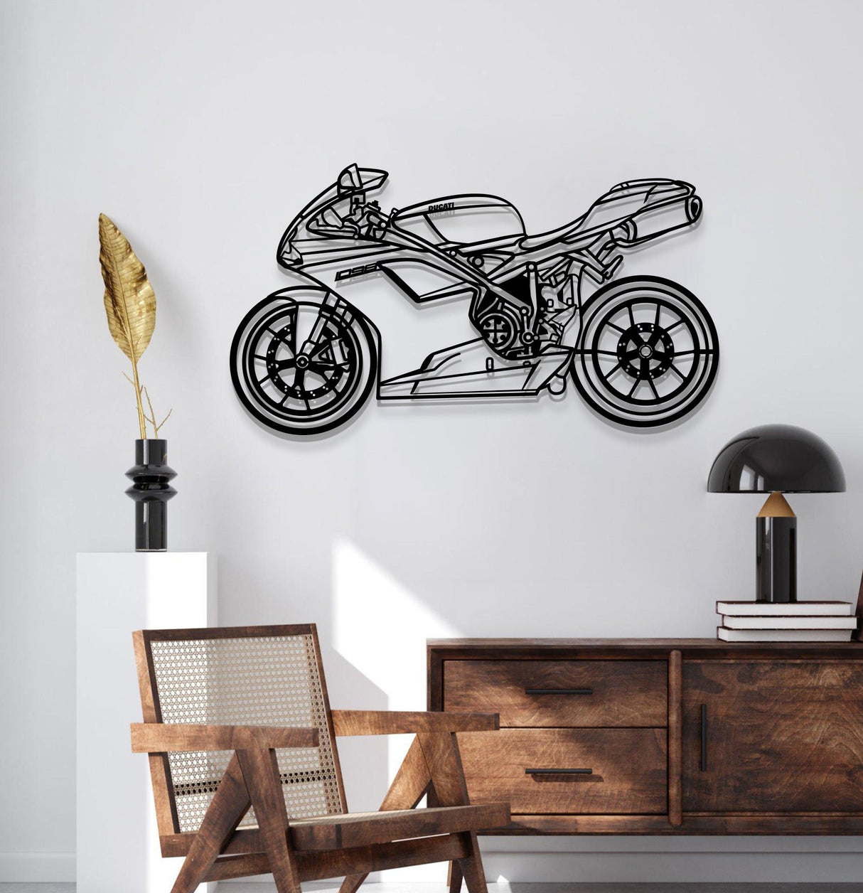 2007 1098 Metal Motorcycle Wall Art - MT1392