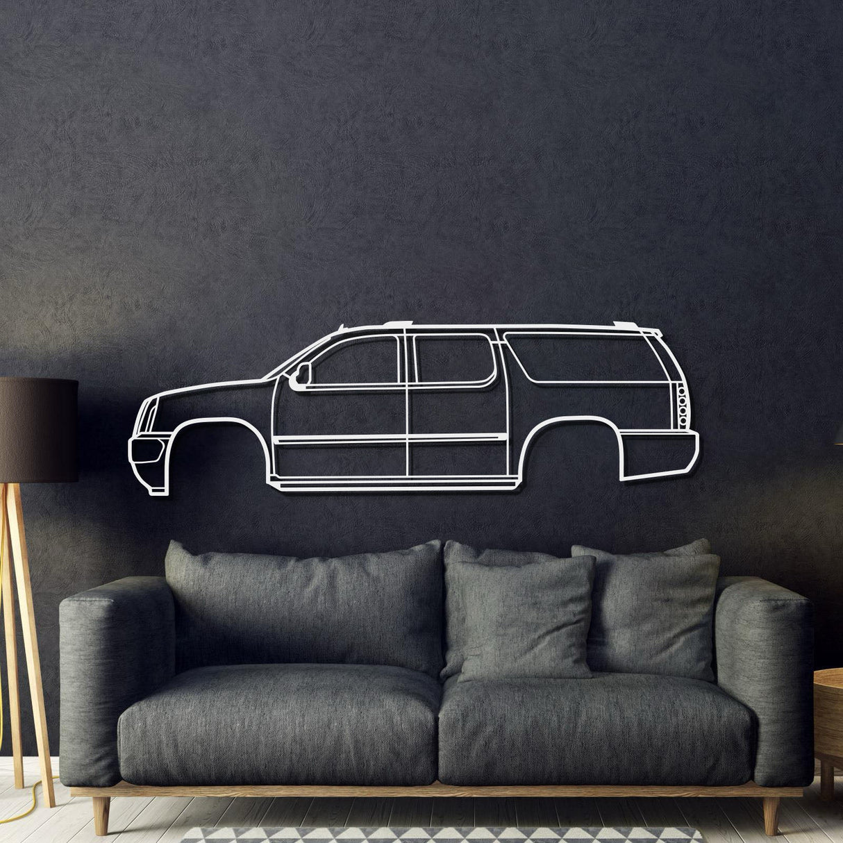 2007 Yukon 3rd Gen Metal Car Wall Art - MT0357