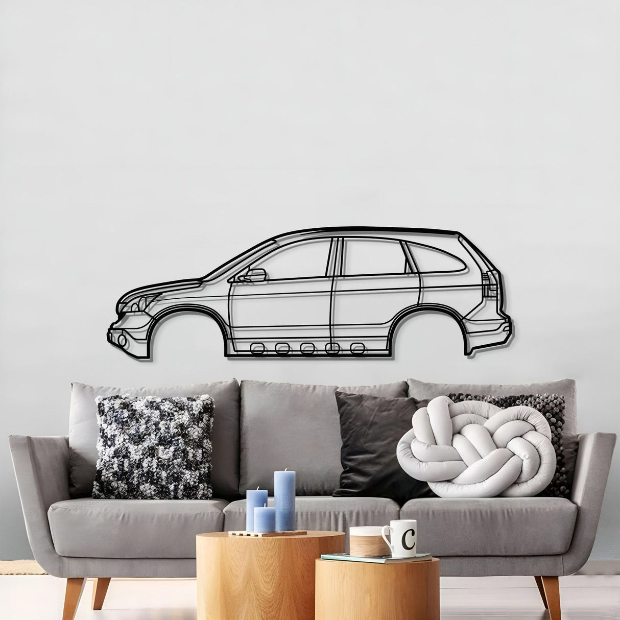 2007 CR-V 3rd Gen Metal Car Wall Art - MT0343