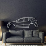 2007 AMG 63 W164 2nd Gen Metal Car Wall Art - MT0341