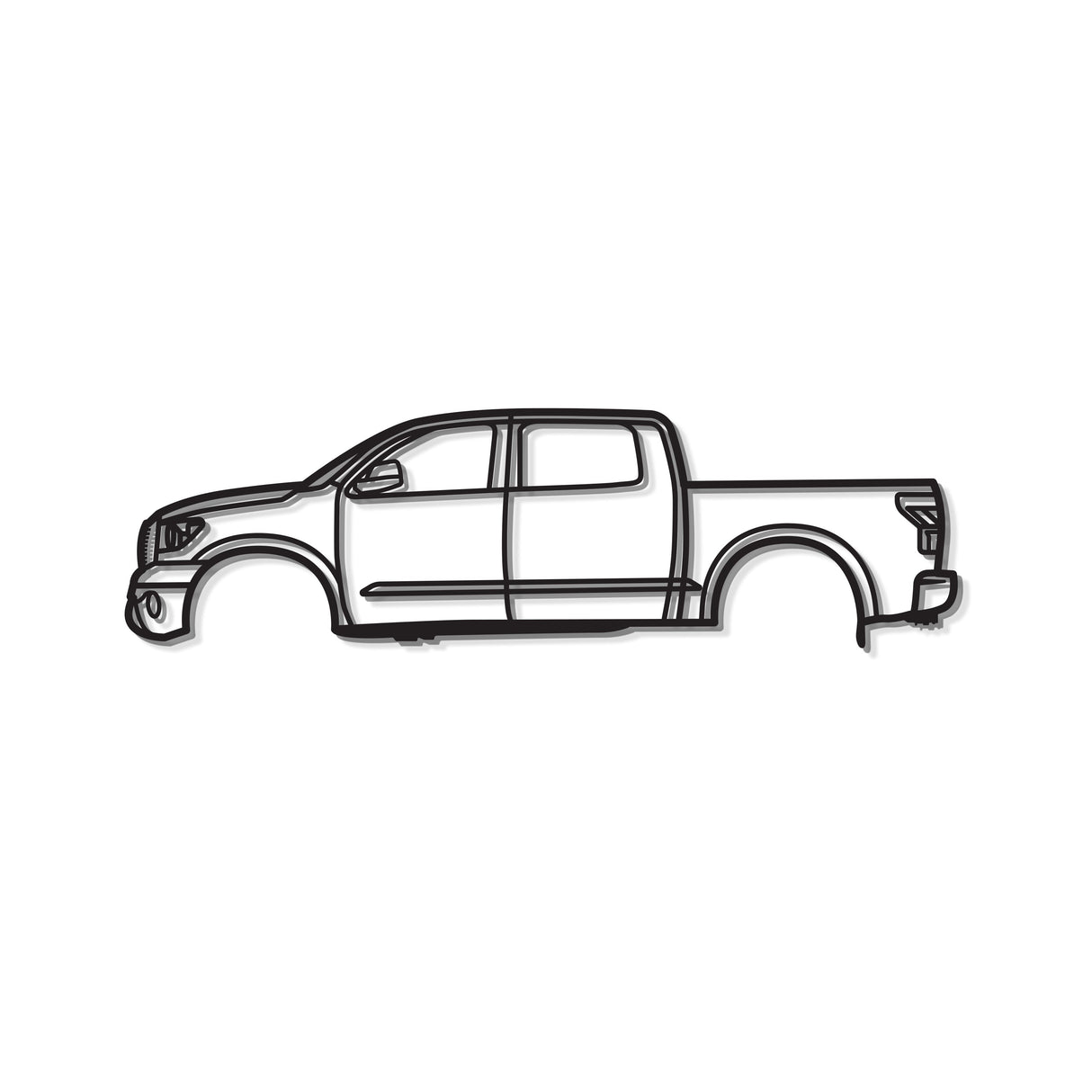 2007 Tundra 2nd Gen Metal Car Wall Art - MT0352