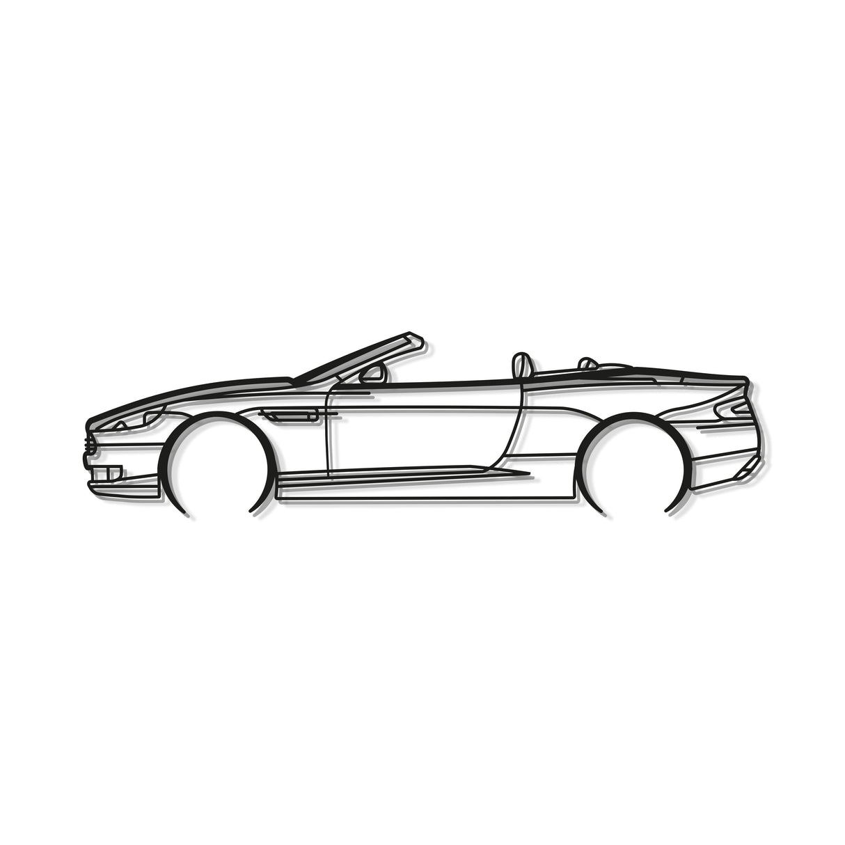 2008 DB9 Convertible Metal Car Wall Art - MT0362