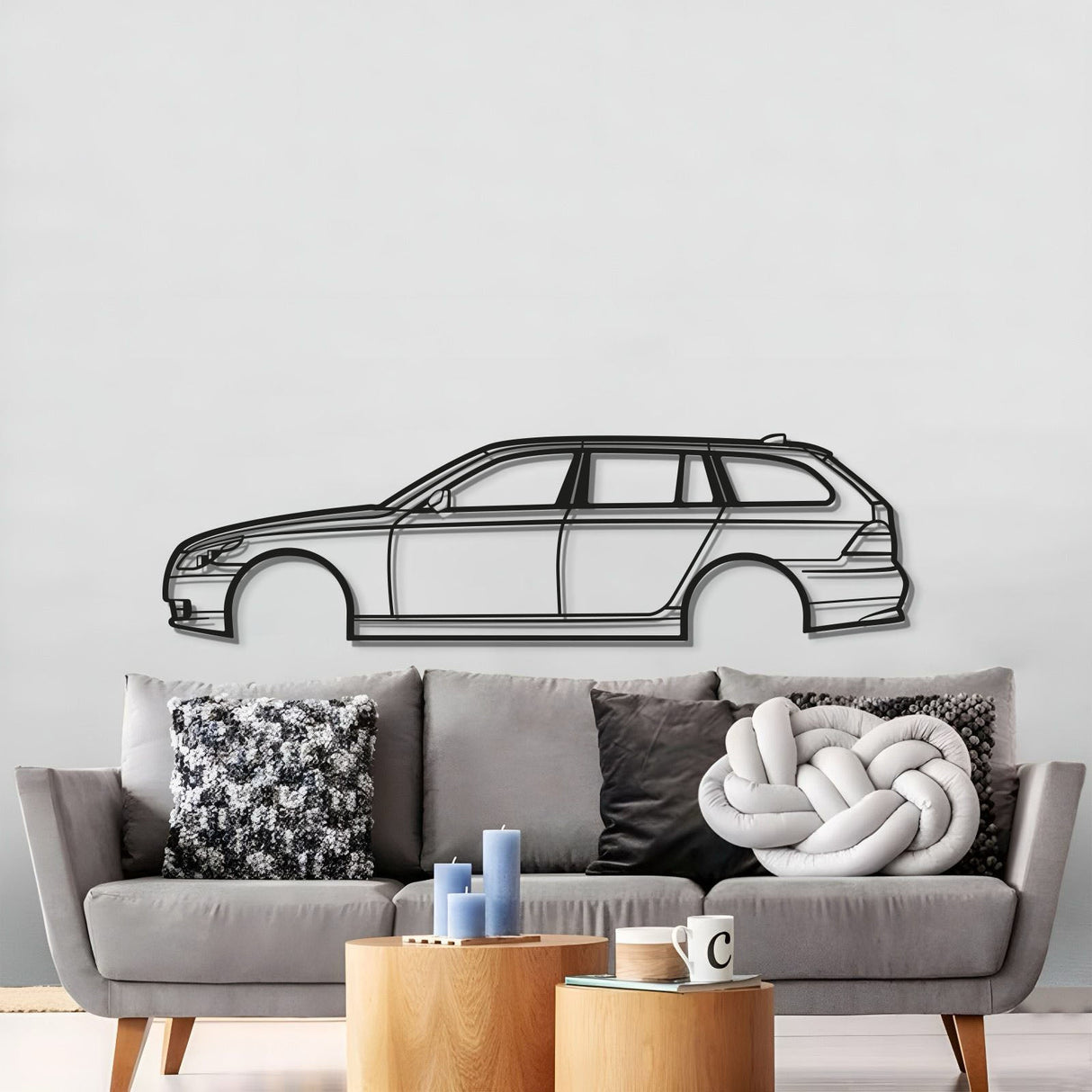 2008 535 XI WAGON Metal Car Wall Art - MT0360