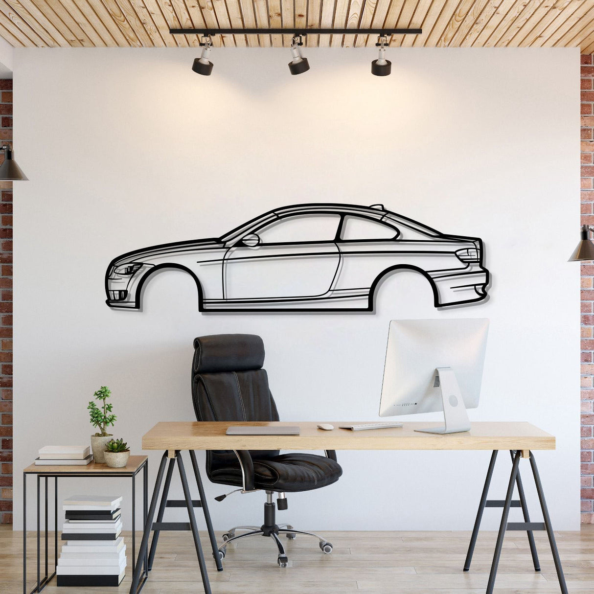 2008 E93 Metal Car Wall Art - MT0365