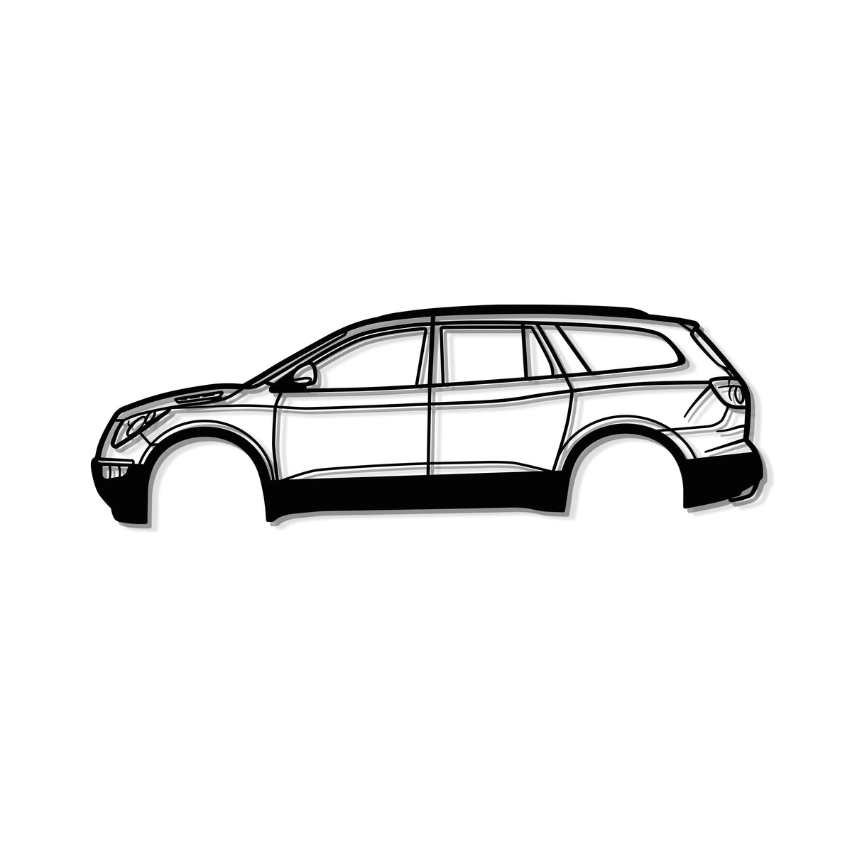 2008 Enclave 1st Gen Metal Car Wall Art - MT0366