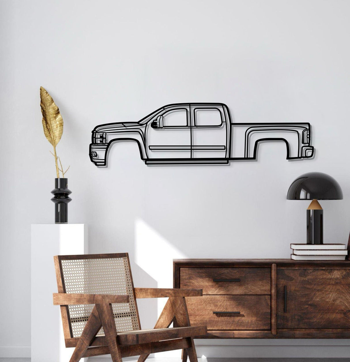 2008 Silverado 2500 HD Metal Car Wall Art - MT0377