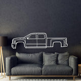 2008 Silverado 2500 HD Metal Car Wall Art - MT0377