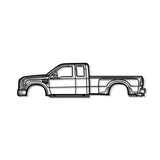 2008 F-350 Super Duty 2nd Gen Metal Car Wall Art - MT0367