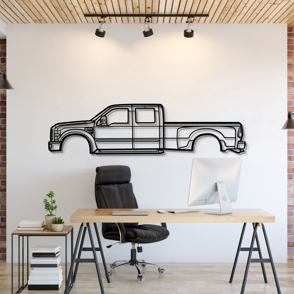 2008 F-450 Super Duty 2nd Gen Metal Car Wall Art - MT0368