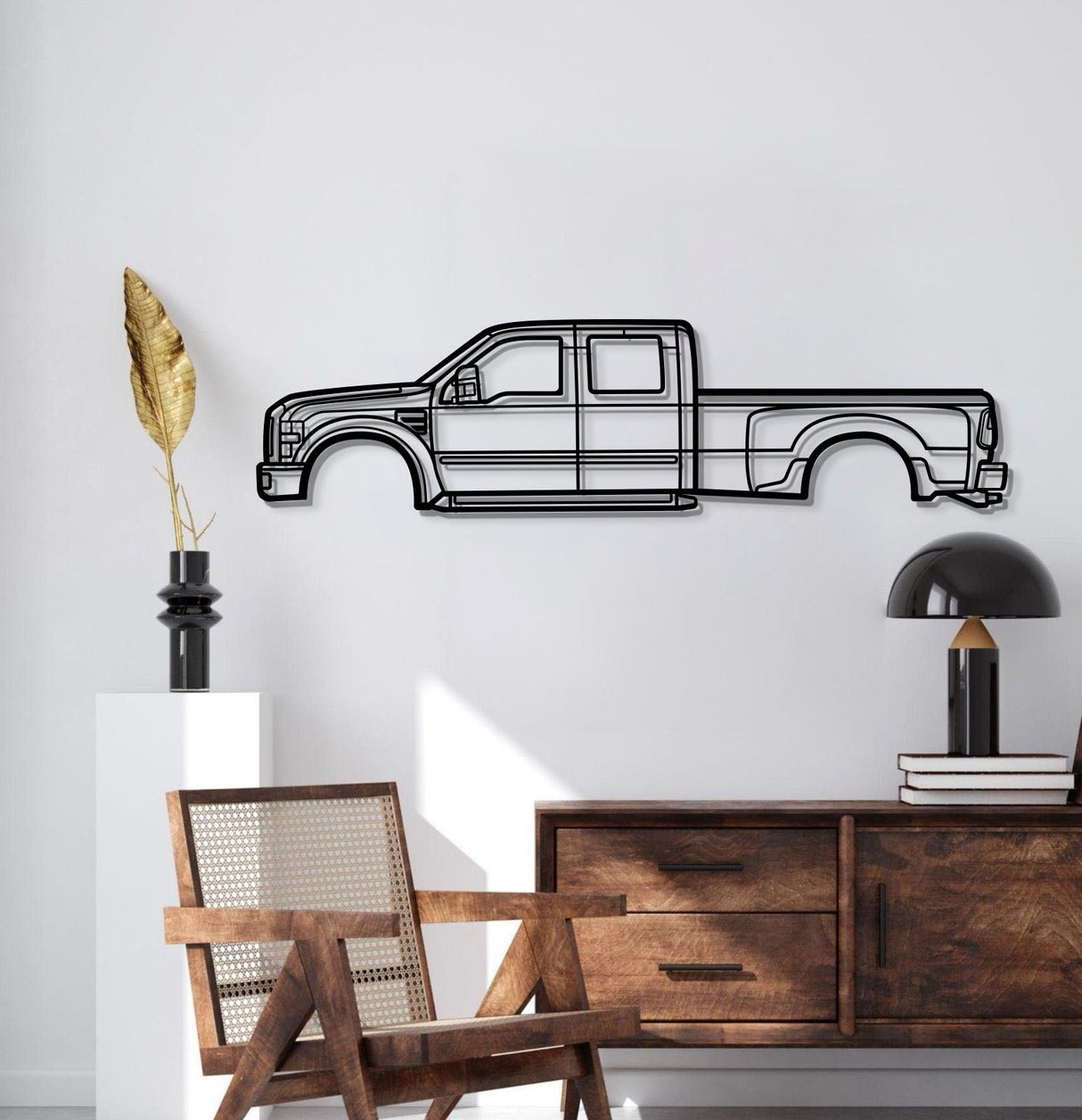 2008 F-450 Super Duty 2nd Gen Metal Car Wall Art - MT0368