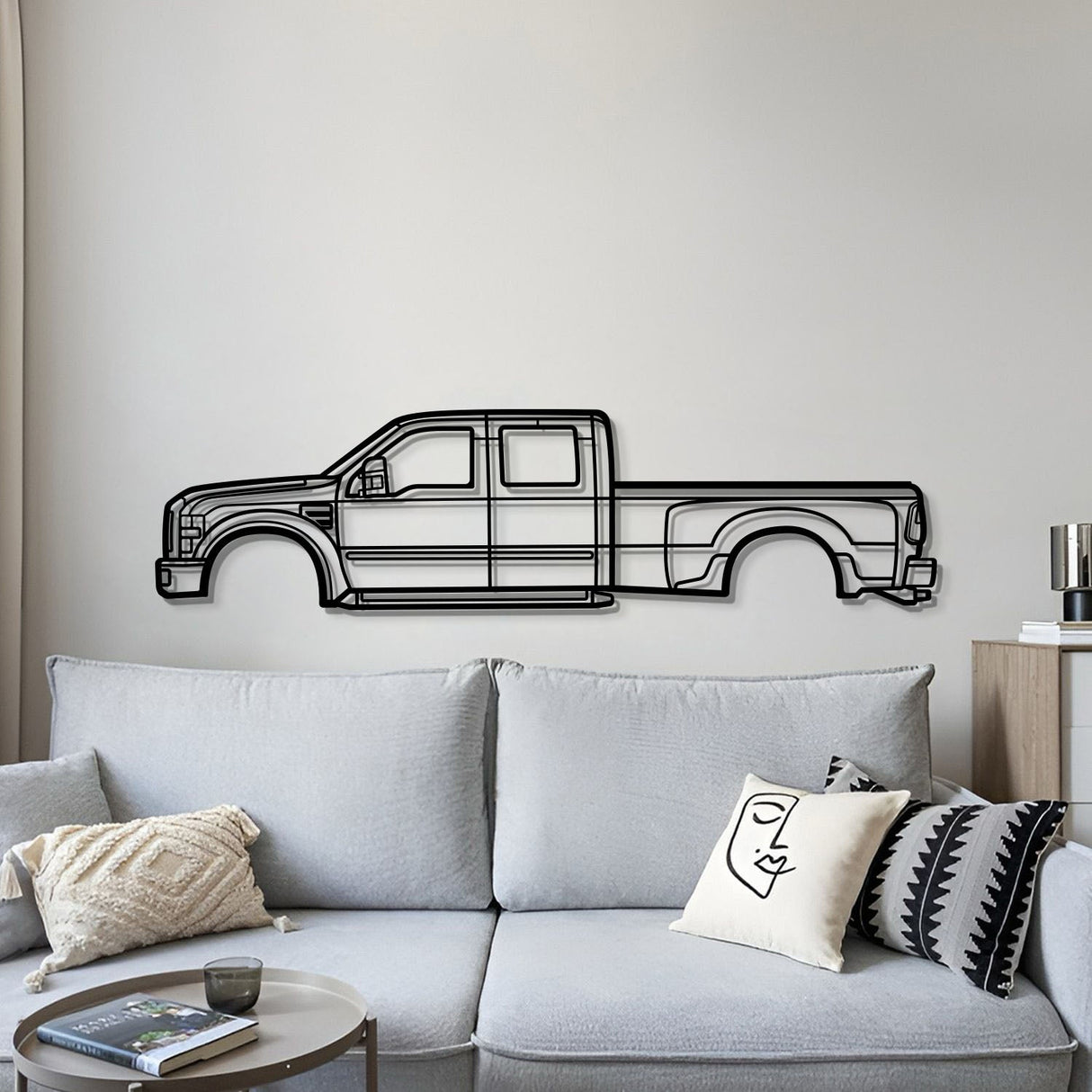 2008 F-450 Super Duty 2nd Gen Metal Car Wall Art - MT0368