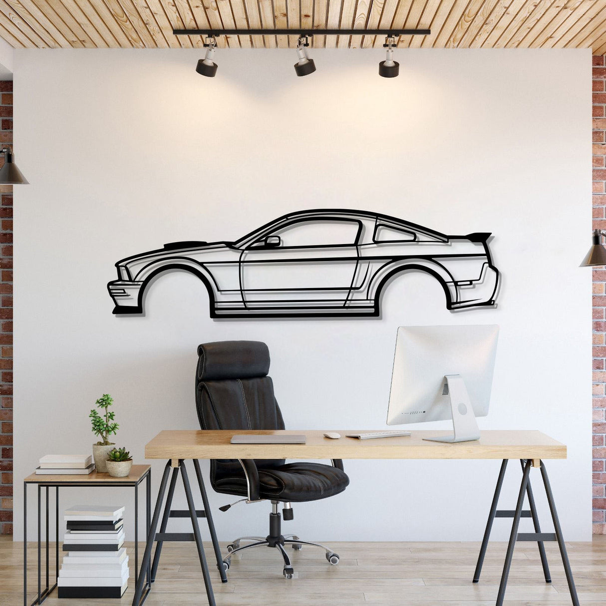 2008 Mustang GT Fastback Metal Car Wall Art - MT0375