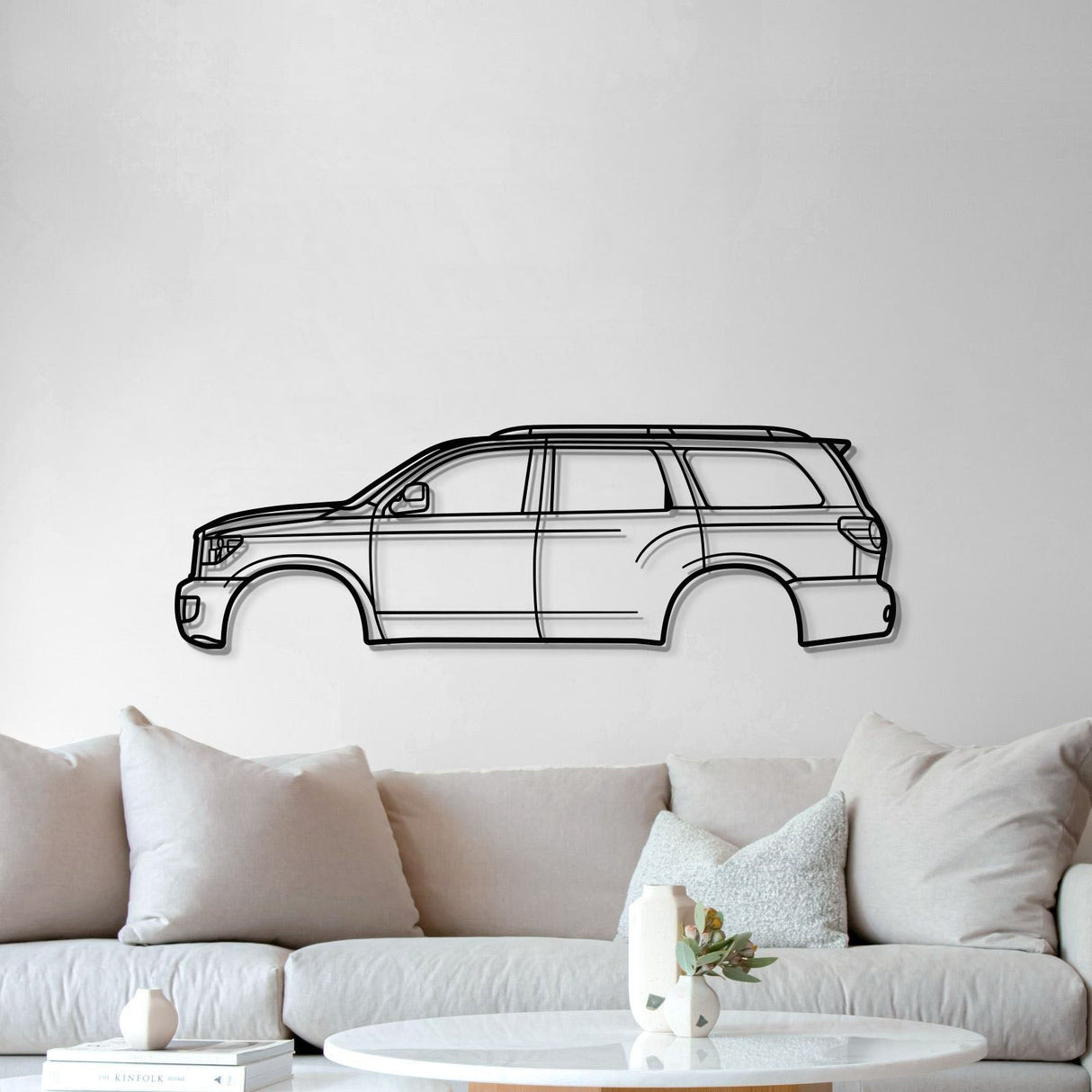 2008 Sequoia 2nd Gen (XK60) Metal Car Wall Art - MT0376