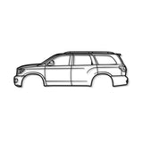 2008 Sequoia 2nd Gen (XK60) Metal Car Wall Art - MT0376