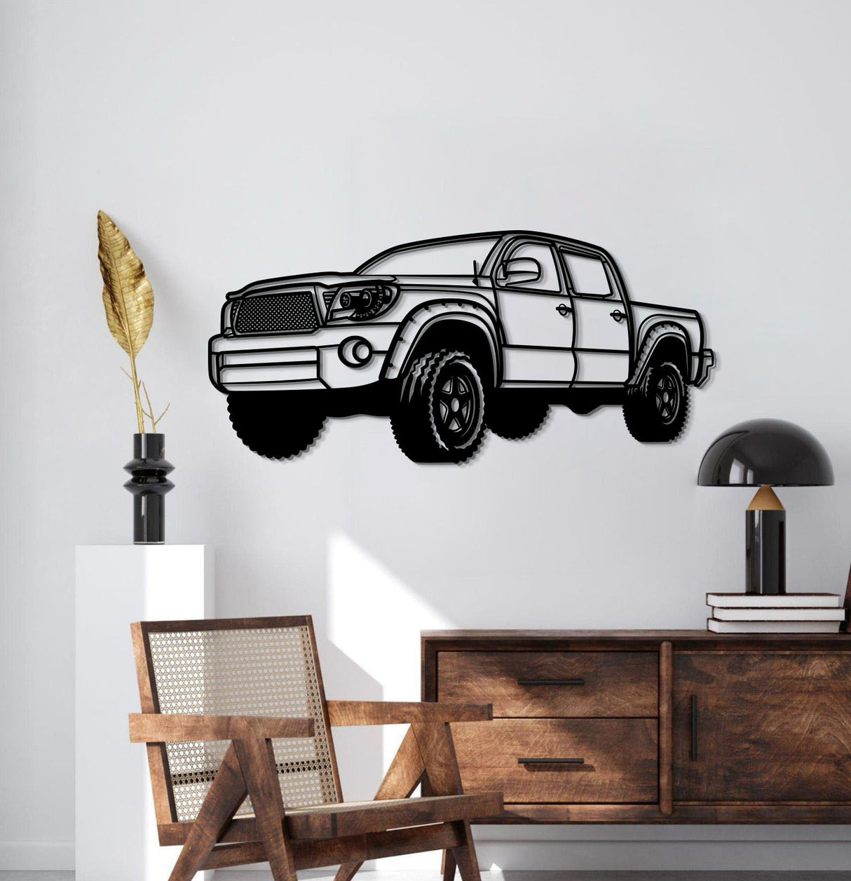 2008 Tacoma Perspective Metal Car Wall Art - MT0463