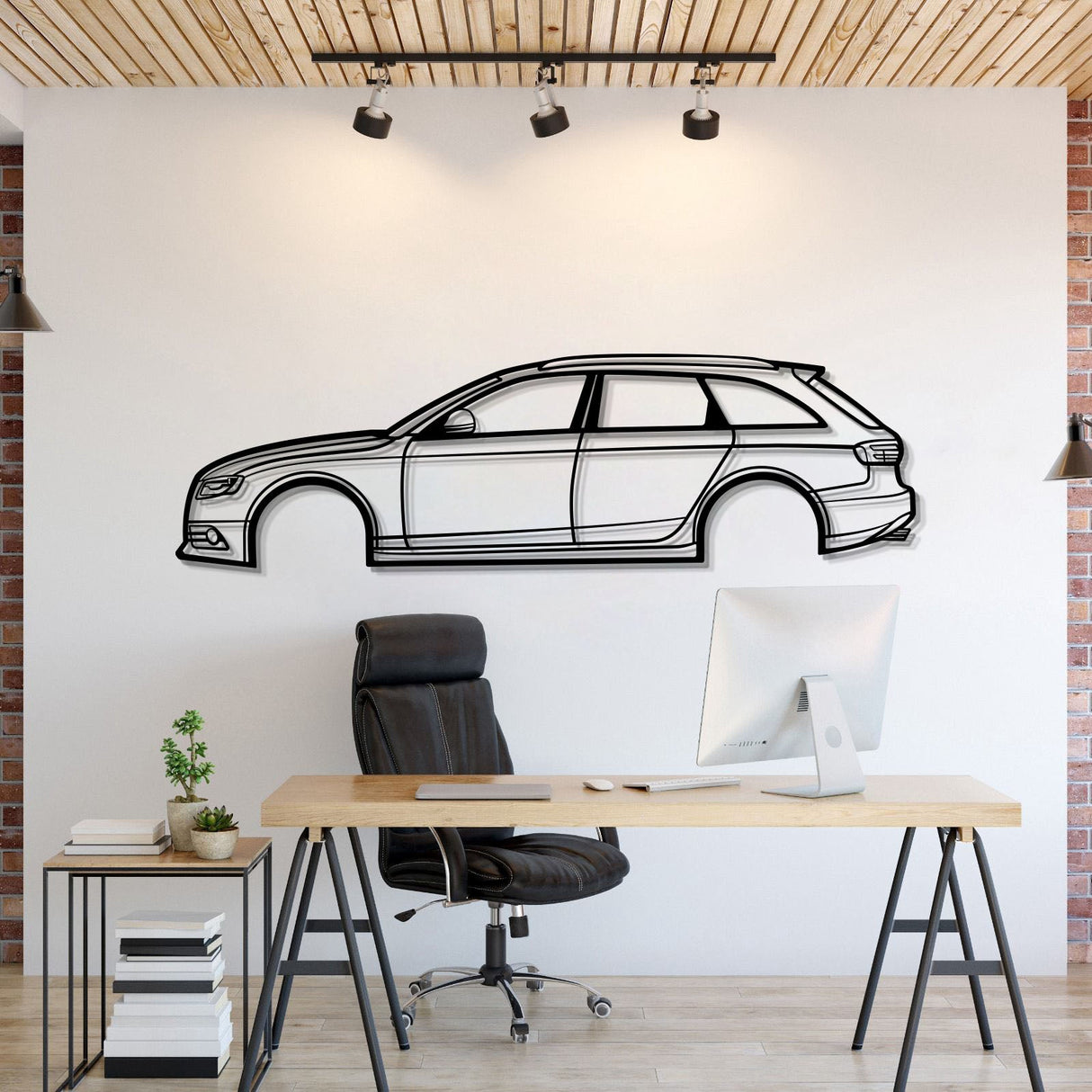 2009 S4 Avant Metal Car Wall Art - MT0393