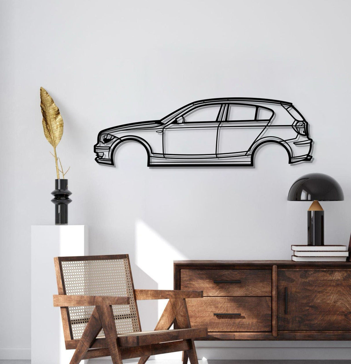 2009 1 SERIES E87 Hatchback Metal Car Wall Art - MT0379