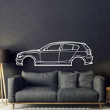 2009 1 SERIES E87 Hatchback Metal Car Wall Art - MT0379