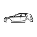 2009 1 SERIES E87 Hatchback Metal Car Wall Art - MT0379