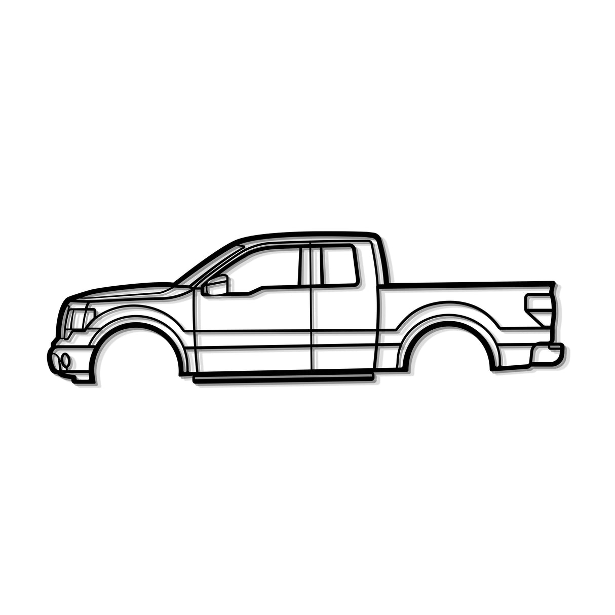 2009 F-150 12th Gen Metal Car Wall Art - MT0388