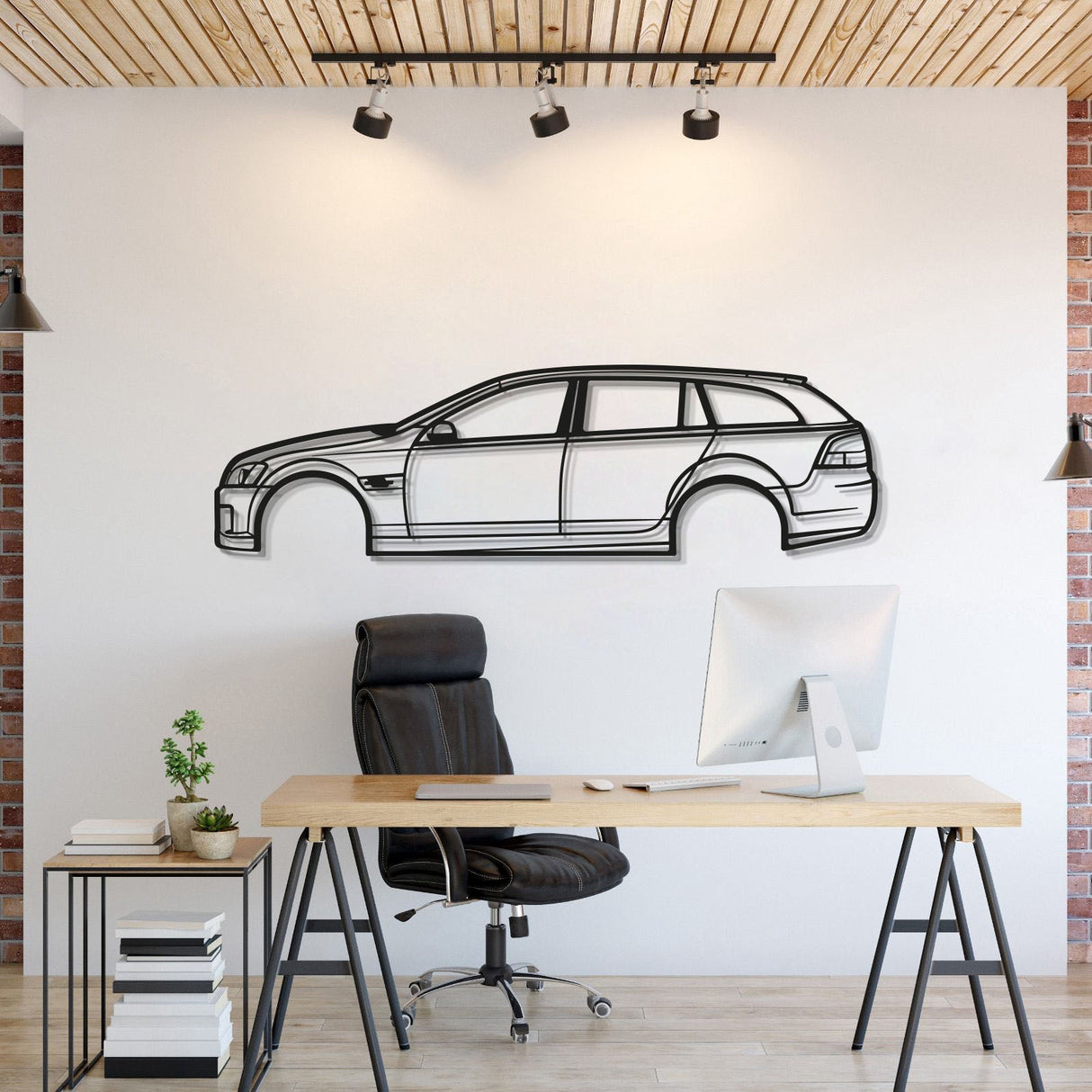 2009 Commodore Wagon Metal Car Wall Art - MT0383