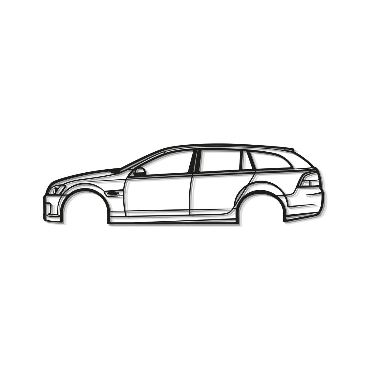 2009 Commodore Wagon Metal Car Wall Art - MT0383