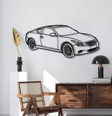 2009 G37 Coupe Perspective Metal Car Wall Art - MT1275