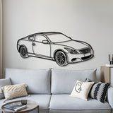 2009 G37 Coupe Perspective Metal Car Wall Art - MT1275