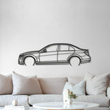 2009 C63 AMG Metal Car Wall Art - MT0382