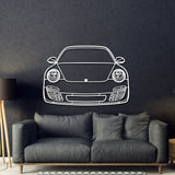 2009 911 Front View Metal Car Wall Art - MT1368