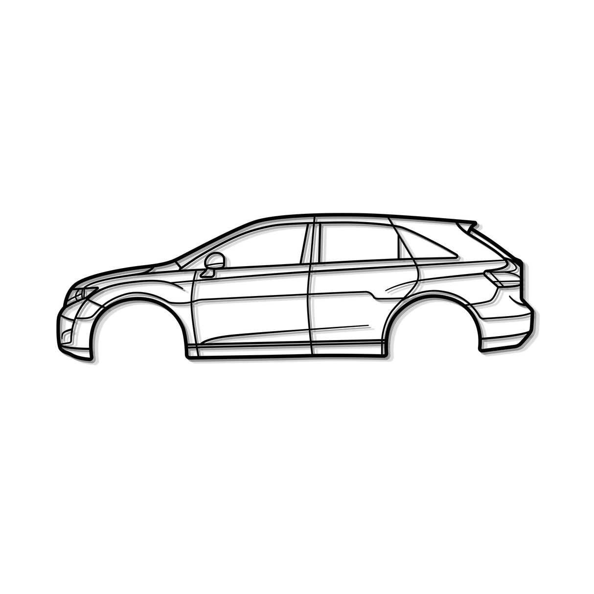 2009 Venza 1st Gen (AV10) Metal Car Wall Art - MT0394