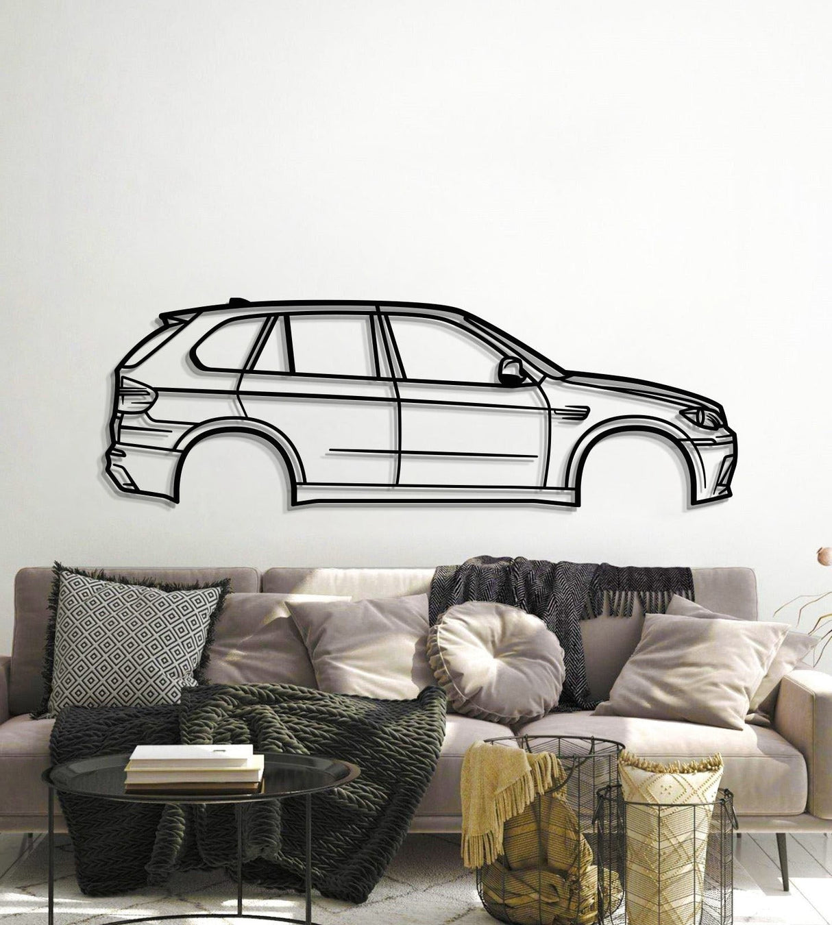 2010 X5 M E70 2nd Gen Metal Car Wall Art - MT0410