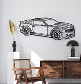 2010 Camaro SS Perspective Metal Car Wall Art - MT1312