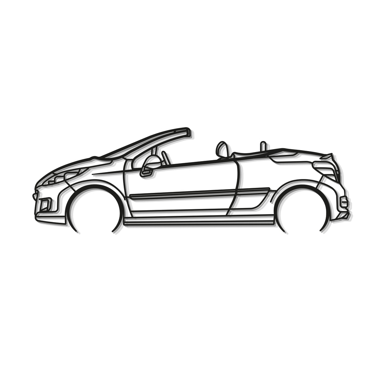 2010 207 CC Metal Car Wall Art - MT0395