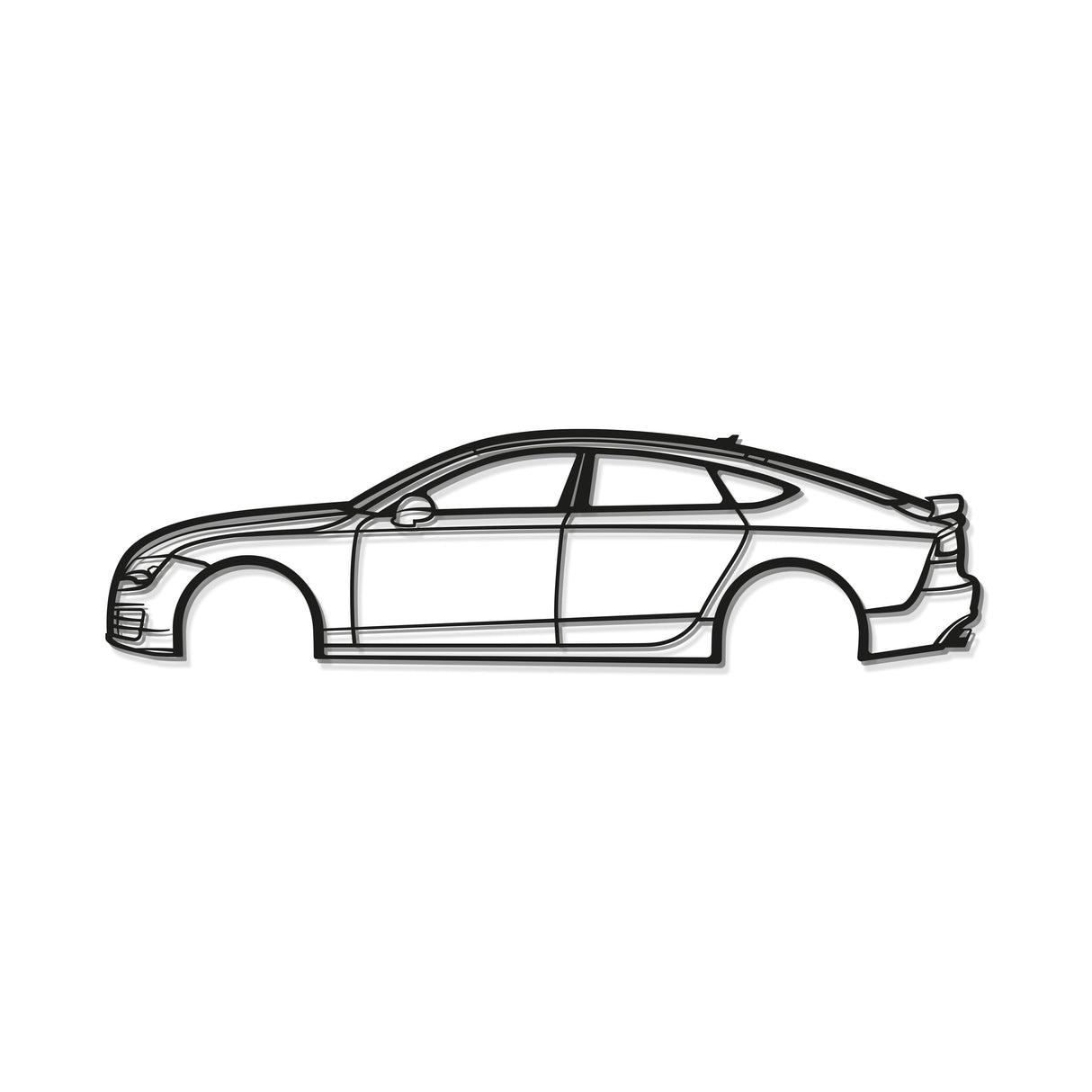 2011 A7 Quattro Metal Car Wall Art - MT0415