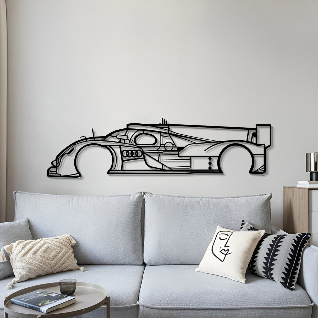 2011 R18 E-TRON Metal Car Wall Art - MT0422