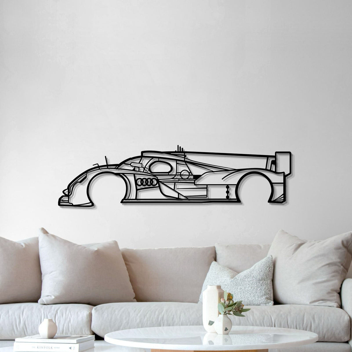 2011 R18 E-TRON Metal Car Wall Art - MT0422