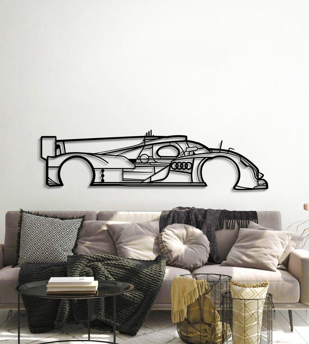 2011 R18 E-TRON Metal Car Wall Art - MT0422