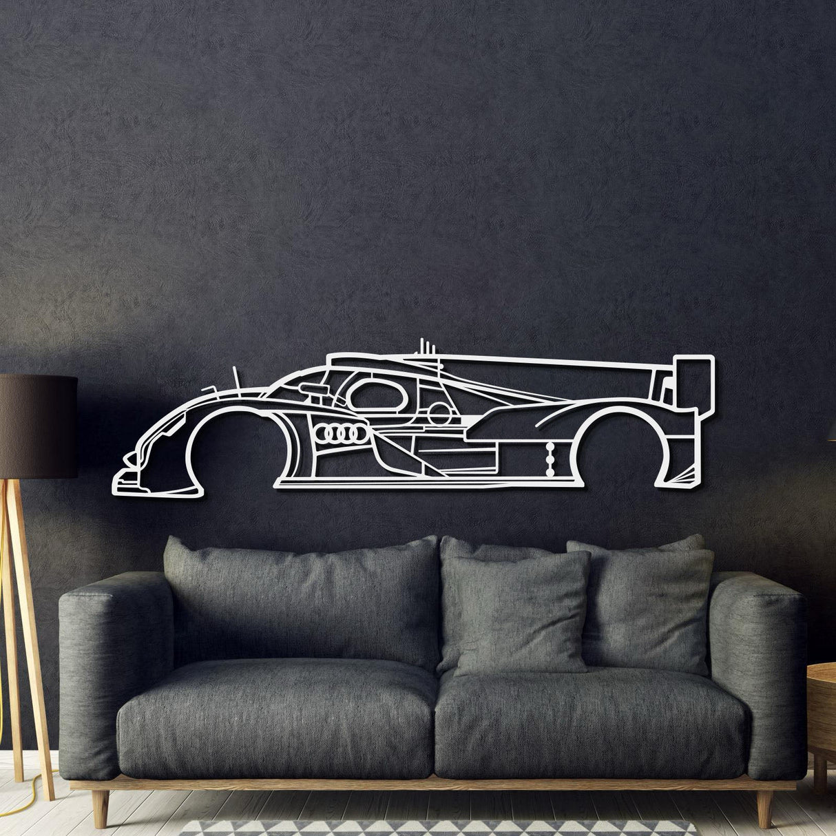 2011 R18 E-TRON Metal Car Wall Art - MT0422