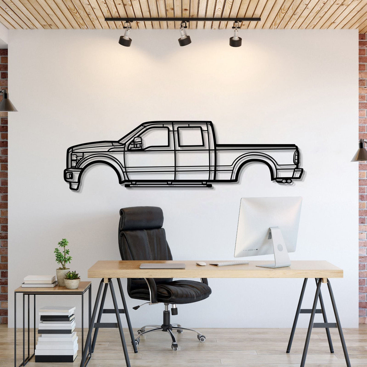 2011 F-250 Super Duty 3rd Gen Metal Car Wall Art - MT0419